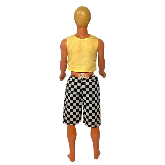 VTG 1990 Hawaiian Fun Ken Doll #5941 Malibu Body Sun Tan Mattel Blond Blue Green - Picture 7 of 13